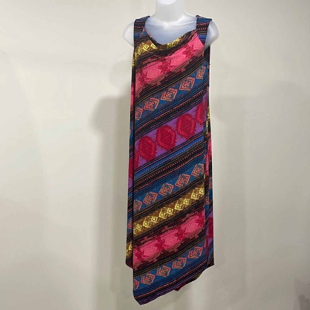 NWOT Evan Capone Slant Hem Sleeveless Dress. Size S small 4/6